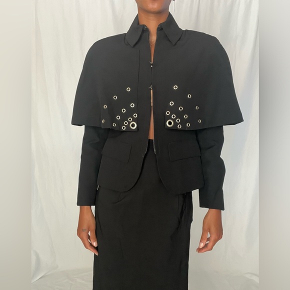 Local designer grommet jacket and skirt set - Picture 6 of 13